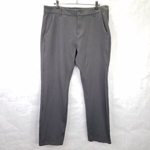 Paige Stafford Transcend Knit Pants Men's 34x28 Gray Stretch Straight Leg